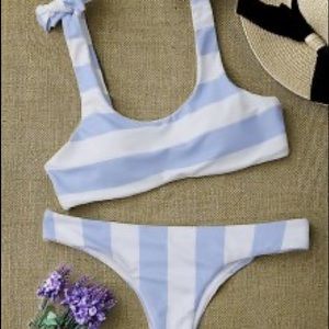 Zaful Striped bathing suit
